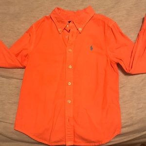 Boys Polo long sleeve button down-4T